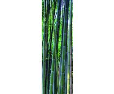 DECORATION adhésive pour CUISINE et réfrigérateurs Jardin Bambou Autocollant, Polyvinyle, Vert, 59,5 x 0,1 x 180 cm