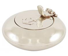 GÃ©nÃ©rique 3111 Cendrier de Poche Laiton NickelÃ© 6 x 3,5 x 6 cm