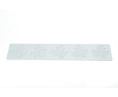 Wonder Cakes by Silikomart 23.090.87.0069 Tapis en Silicone pour Dentelles en Sucre avec Motif Ornementale, Blanc, 0,5 x 9,5 x 42 cm