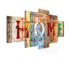 Tableau decoration murale Home Maison - XXL Impression sur Toile Salon Appartment 5 Parties - prÃªt Ã accrocher - 502853a