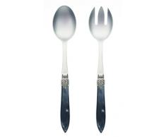 Kom Amsterdam MZ04Â Murano Couverts Ã Salade 2Â piÃ¨ces, Anthracite