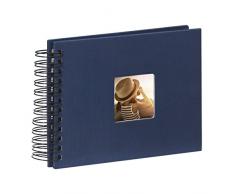 Hama Album Photo Fine Art (format 24 x 17 cm, 50 pages noires, Ã spirale) Bleu