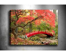 Bonamaison Peinture sur toile, multicolore, 40 x 60 cm - Conçu et fabriqué en Turquie