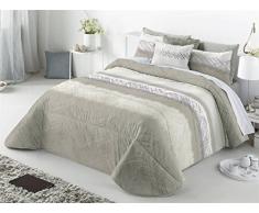 Maison crÃ©ative Aranda Couvre-lit avec Coussin dÃ©coratif 235x270x1 cm Beige