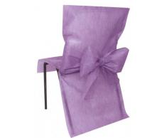 Santex 2931 Housse de Chaise avec Noeud Parme