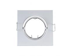 Vision-EL 77708 Support luminaire Aluminium, Blanc, ((H x L)-84 x 84 mm