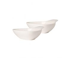 Villeroy & Boch BBQ Passion Bols pour accompagnement/salade, Lot de 2, Porcelaine Premium, Blanc