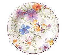 Villeroy & Boch Mariefleur Basic Assiette petit-déjeuner, 21 cm, Porcelaine Premium, Blanc/Multicolore
