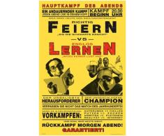 Empire Poster Feiern vs. Lernen Poster + Accessoires Multicolore