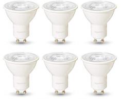 AmazonBasics Professional Lot de 6 ampoules LED pour spot GU10 Ãquivaut à 35 W Blanc chaud, Intensité variable