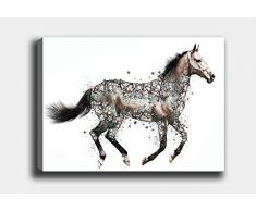 Bonamaison Peinture sur toile, multicolore, 40 x 60 cm - ConÃ§u et fabriquÃ© en Turquie