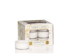 Yankee Candle 1001483E Wedding Day - Bougies Chauffe-Plat x 12, Blanc, (x12)