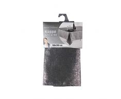 douceur dintérieur nappe rectangle 150x200cm argent palacio anthracite