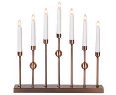 Star 138-20 Gustavo Chandelier 7 Lumières 21,0 W E10 Rouge 37 x 37 x 6 cm