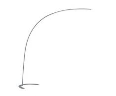 TRIO, Lampadaire, Shanghai incl. 1 x LED,SMD,18,0 Watt,3000K,1800 Lm. Corps: metal, Titane L:65,0cm, H:210,0cm, P:200,0cm IP20,Variateur intégré