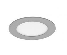CristalRecord 02-007-06-181 - Spot downlight, LED extra-plat, rond, 6 W, lumiÃ¨re neutre, 4000Â° K, couleur grise
