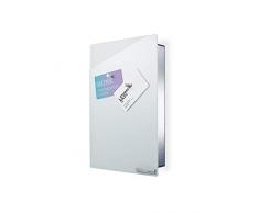 Blomus - VELIO - Armoire à clés / tableau magnétique en verre blanc - 65370