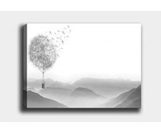 Bonamaison Peinture sur toile, multicolore, 70 x 100 cm - ConÃ§u et fabriquÃ© en Turquie