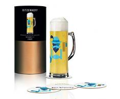 RITZENHOFF 1780057 Chope Ã biÃ¨re en verre cristal 500 ml