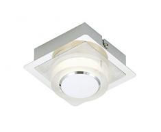 Briloner Leuchten 3533-011 plafonnier, Spots, Lampe Salon, Applique LED, MÃ©tal, 5 W, ArgentÃ©