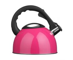 Premier Housewares Bouilloire Sifflante Rose - Bouilloire inox - 2,5 Ltr