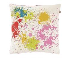 Dutch Decor Housse de Coussin Nadia 45x45 cm Fuchsia - Housses de Coussin Décoratif - Zippée