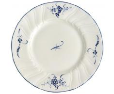 Villeroy & Boch Vieux Luxembourg Assiette à pain, 16 cm, Porcelaine Premium, Blanc/Bleu