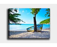 Bonamaison Peinture sur toile, multicolore, 40 x 60 cm - ConÃ§u et fabriquÃ© en Turquie