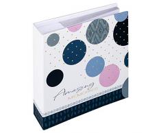 walther design ME-485-L Amazing Memories, Mémo slip-in album 200 photos 9x13 cm, bleu