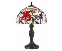 interfan bureau Tiffany Printemps moyenne E27, Multicolore