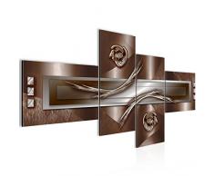 Tableau decoration murale Abstrait 200 x 100 cm - XXL Impression sur Toile Salon Appartment 4 Parties - prÃªt Ã accrocher - 105341c