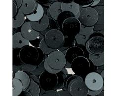 Efco Fil Plat Rond Paillettes, Noir, 6Â mm, 10Â g, Lot de 1000Â bÃ¢tonnets