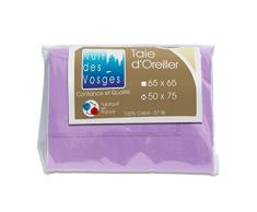 Nuit des Vosges 2105919 Cotoval Taie dOreiller Uni Coton Parme 50 x 75 cm
