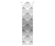 Home Fashion benari Panneau Coulissant en Tissu dameublement Impression numérique benari, Plastique, 245 x 60 cm, Tissu, Gris, 245 x 60 cm