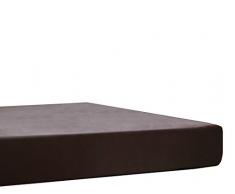 Blanc des Vosges Uni Jersey Drap housse extensible Coton Ebene du 90x190 cm Ã 110x220 cm