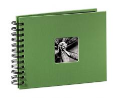 Hama Album Photo Fine Art (format 24 x 17 cm, 50 pages noires, Ã spirale) Vert Pomme
