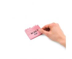 Luckies Papillons adhésifs, bloc-notes de bureau, feuillets rouges/roses à lâeffigie de Londres