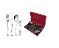 DEGRENNE Aloa MÃ©nagÃ¨re de Table Rouge 50 PiÃ¨ces