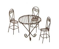 Darice Gabarit dembossage en mÃ©tal Intemporel Miniatures-wire Ensemble Table et chaises de Jardin