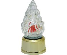 La Flamme Bougie chauffe-plat briantina Eterna laver, plaqué or, 14,7 x 7 cm