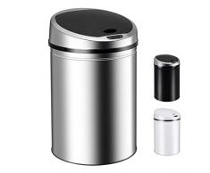 Ribelli 500372 Poubelle Ã capteur, Chrom, 60 l