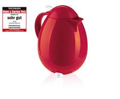 Leifheit 28336 Pichet isotherme Columbus 1 litre avec couvercle Ã levier rouge