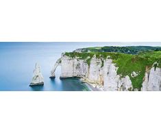 Scenolia Tableau XXL Design Etretat 130 x 40 cm Impression sur Toile Haute qualité | Fabrication française