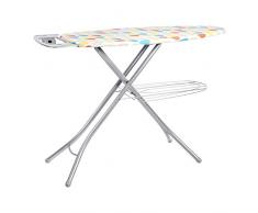 AmazonBasics Planche à repasser avec tablette et repose-fer Gris 123 x 46 cm Grand modèle