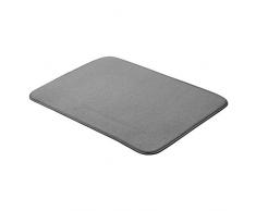 AmazonBasics Tapis dÃ©gouttoir - 47,7 x 60,9 cm - Gris anthracite, lot de 4