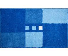 Linea Due MERKUR Tapis de Bain, Polyacrylique Supersoft, Bleu, 70x120 cm