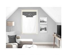 Soleil docre Ambroise Brise bise, Voile, Coton, Blanc, 60 x 90 cm