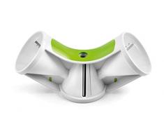 Weis 19601 Coupe-Spirale, Acier Inoxydable, Blanc/Vert, 19 x 6,5 x 7 cm