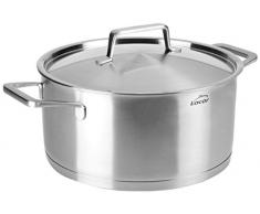 LACOR 45026 Faitout avec Couvercle, Acier Inoxydable, INOX, 26 cm