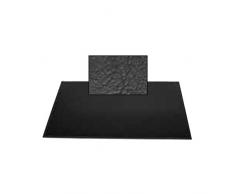 FreeForm Duo Set de Table rectangulaire en Similicuir Noir 40 x 30 cm